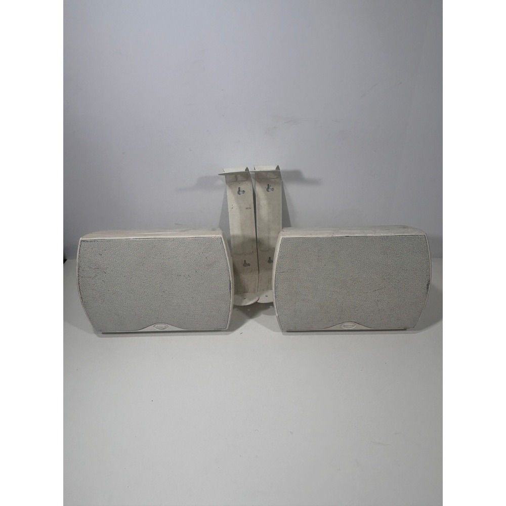 Klipsch KHO-7 Outdoor Speakers Pair White with Mounting Brackets KHO7